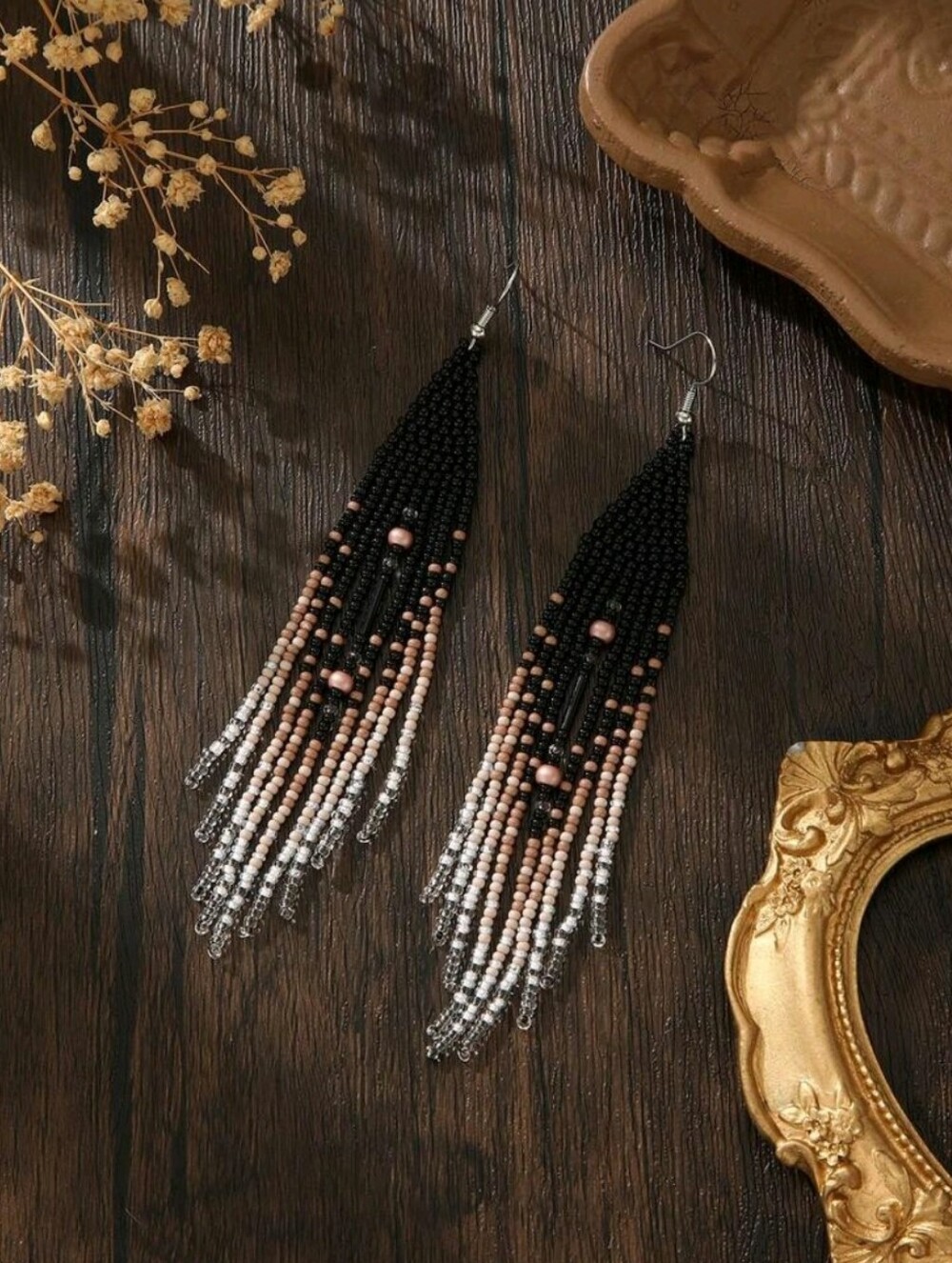 Handmade Boho Chic Beaded Earrings